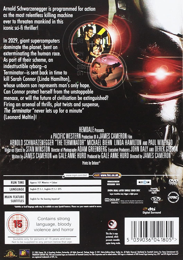 The Terminator [1985] [2009] - Action/Sci-fi [DVD]