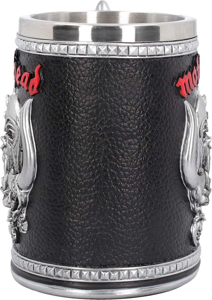 Nemesis Now B4121M8 Motorhead Tankard Mug 14cm Black, Resin w/Stainless Steel In