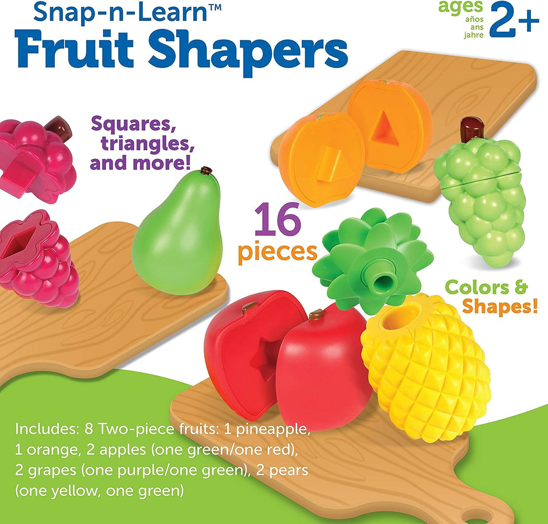 Learning Resources LER6715 SNAP-N-Learn Fruit Shapers