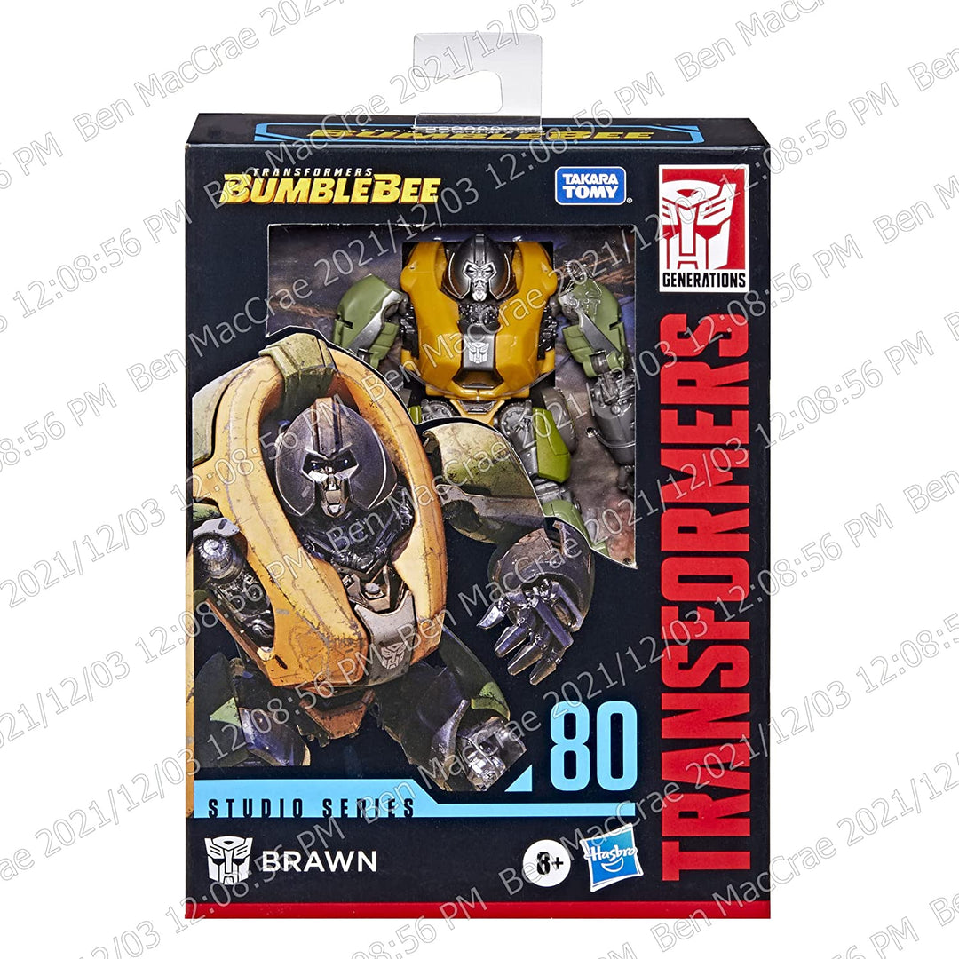 TRANSFORMERS Toys Studio Series 80 Deluxe Class Transformers: Bumblebee Brawn Ac