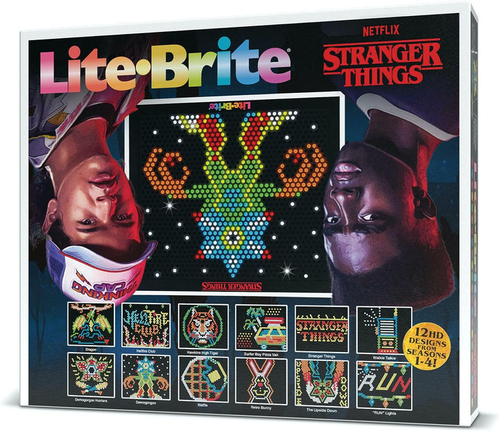 Lite Brite Stranger Things Special Edition, Best of 4 Seasons - Featuring Icons & Themes from The Popular Netflix Series