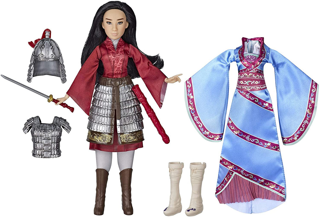 Disney Mulan 2 Reflections Set, Fashion Doll with 2 Outfits and Accessories, Toy Inspired by Disney's Mulan Film