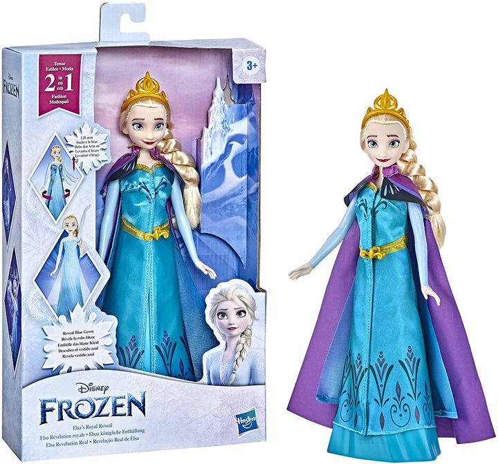 Disney's Frozen Elsa's Royal Reveal, Elsa Doll with 2-in-1 Fashion Change, Froze