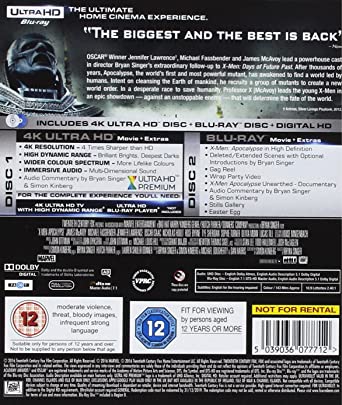 x-men: apocalypse 4k [Blu-ray]