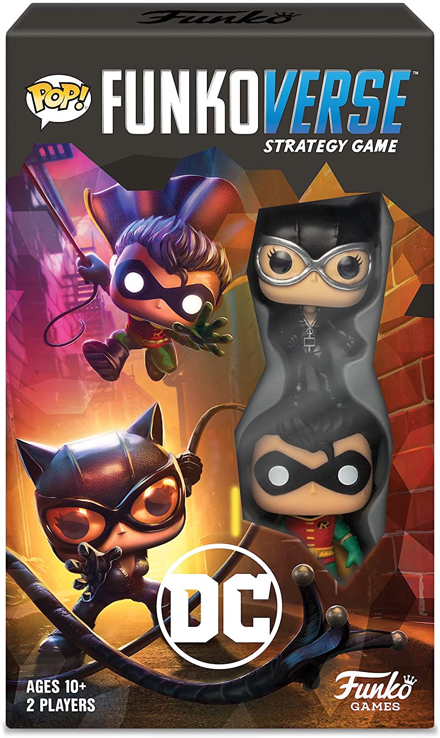 Funko 42646 DC101 Funkoverse-Erweiterung (2-Charakter-Paket), englisches DC Comics Super Heroes-Brettspiel, mehrfarbig