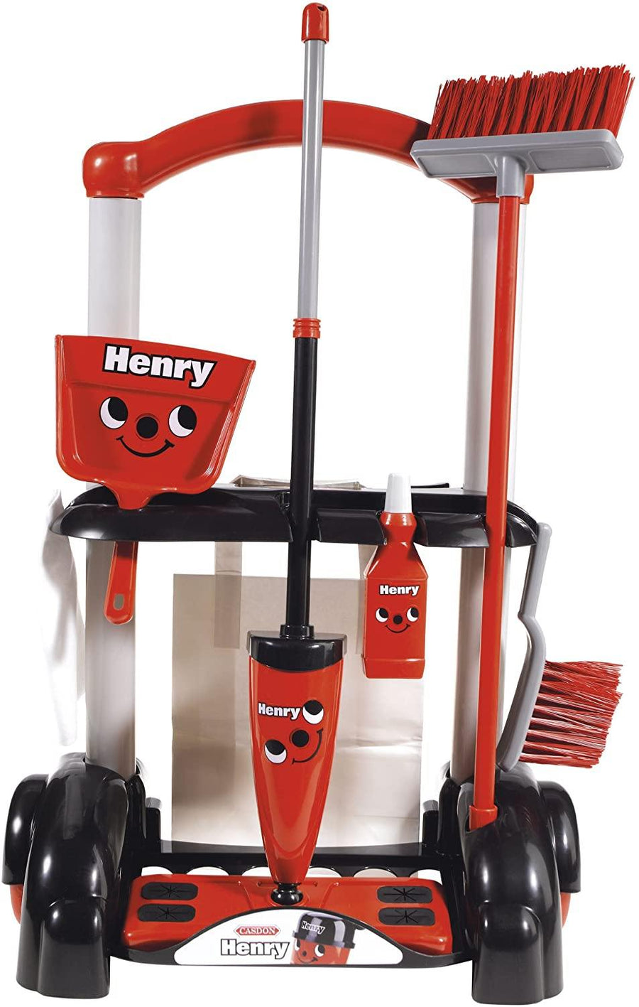 Casdon 630 Henry Cleaning Trolley Red - Yachew
