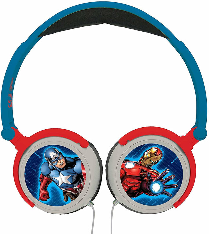 Lexibook HP010AV Marvel The Avengers Iron Man Stereo Headphone, kids safe, foldable and adjustable - Yachew