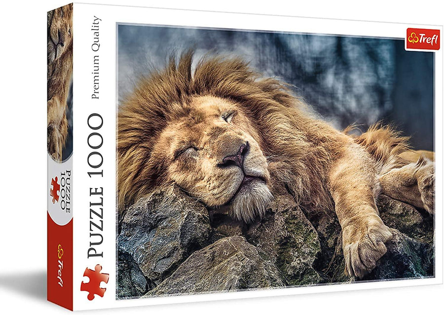 Trefl 10447 "Sleeping Lion Puzzle (1000-Piece) - Yachew