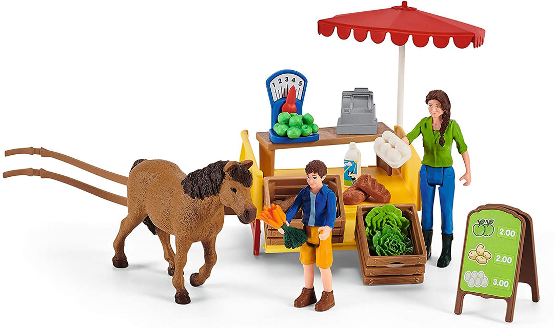 Schleich 42528 Farm World Sunny Day Mobile Farm Stand