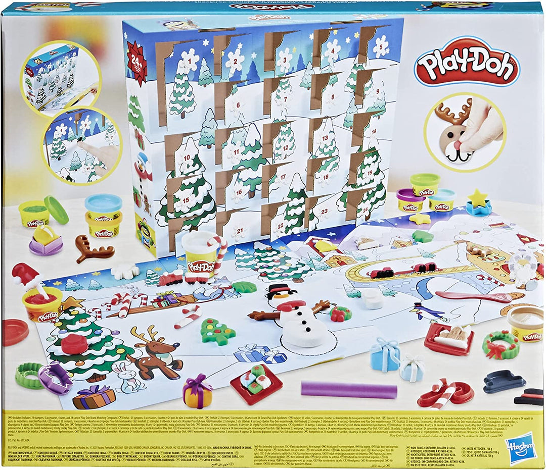 Play-Doh Advent Calendar Toy for Children 3 Years and Up with Over 24 Surprises,