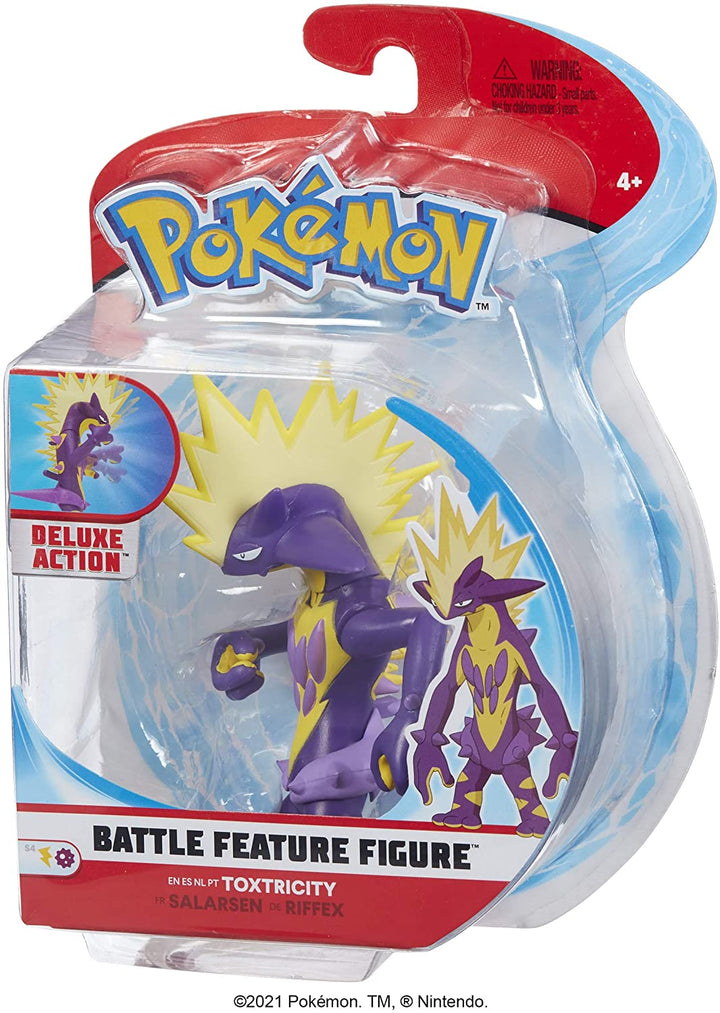 AB Gee Pokemon Battle Feature 4.5" Figure - Toxtricity, Red, 674 PKW0161