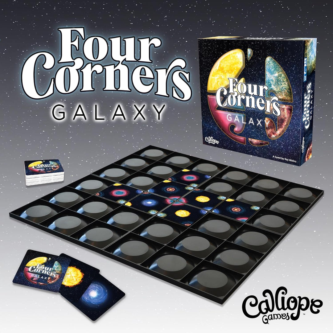 Four Corners: Galaxy A Living Puzzle Tile Game- Captivating Art, Strategy, and P