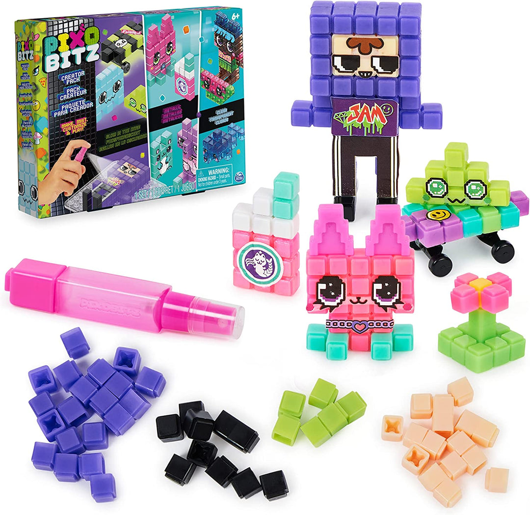 Pixobitz, Exclusive Creator Pack with 522 Water Fuse Beads, Decos and Accessorie