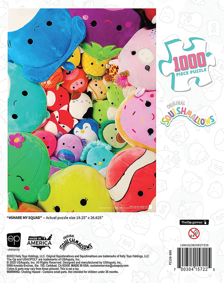 Squishmallows “Share My Squad” 1000 Piece Jigsaw Puzzle | Collectible Puzzle Art