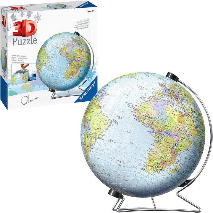 Ravensburger 12436 The World on V-Stand 3D Puzzle, 540pc