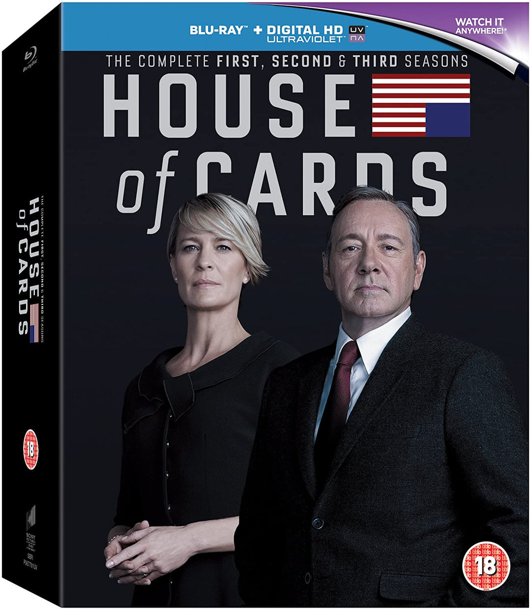 House of Cards - Season 1-3 [Region Free] - Drama [Blu-Ray]