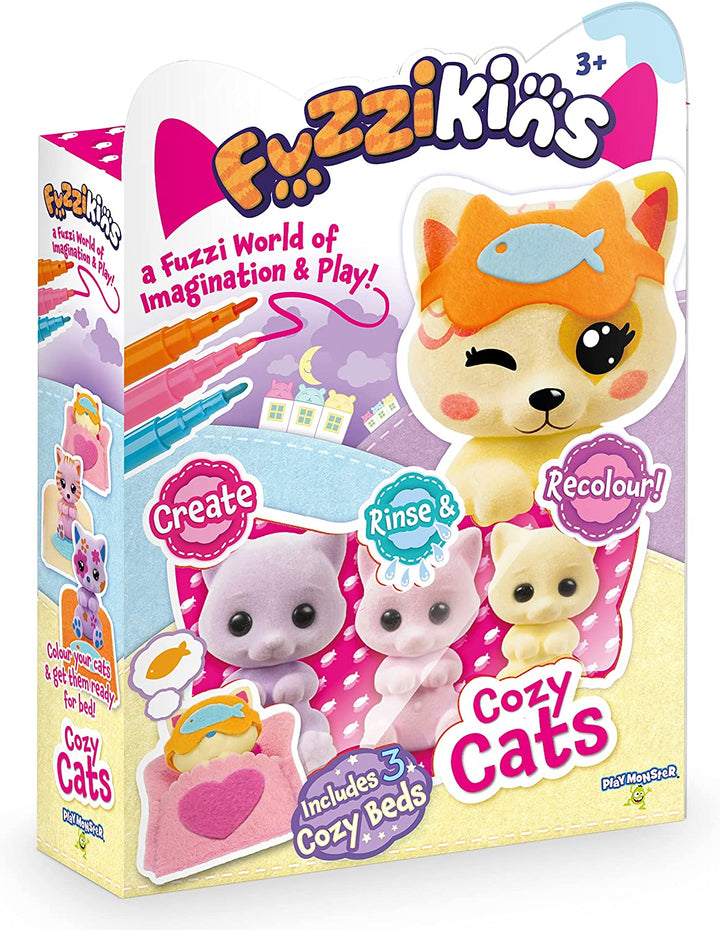 Fuzzikins FF001 Doll Set, Cozy Cats