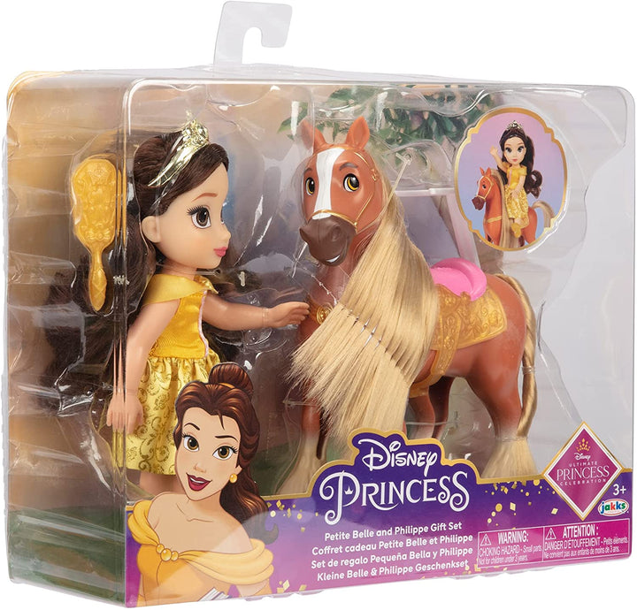 Disney Princess Belle Doll & Phillipe Petite Gift Set