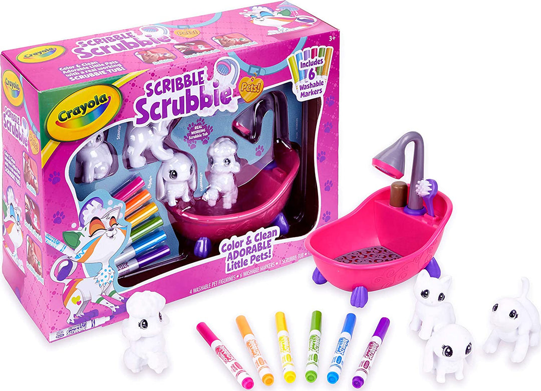 Crayola Washimals Pets Playset - Creative Colouring Crafts Kit, Gift Set with Washable Marker Pens