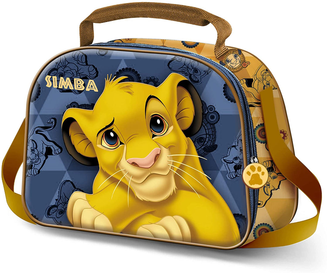 Lion King Simba Rest-3D Lunch Bag, Dark Blue