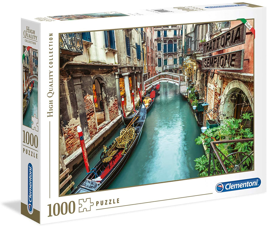 Clementoni Collection 39458 – Venedig-Kanal-Puzzle für Erwachsene und Kinder – 1000 Teile, ab 10 Jahren