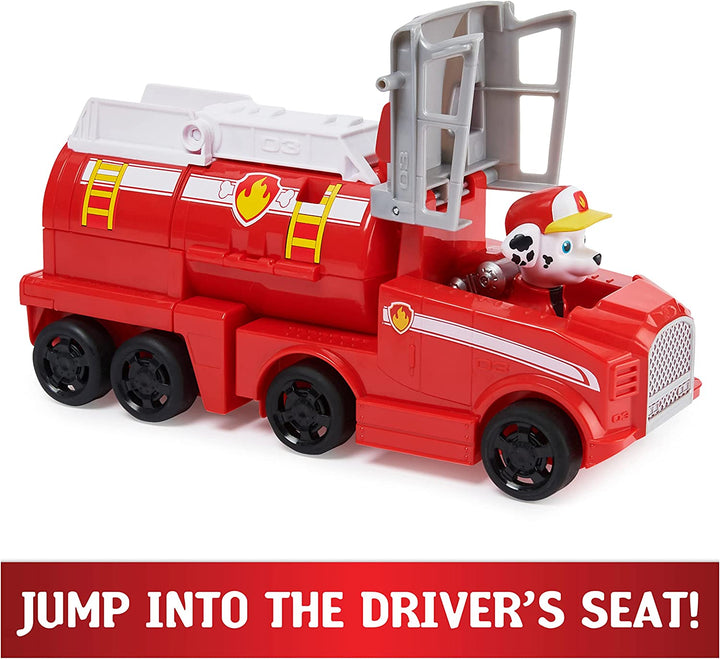 PAW Patrol, Big Truck Pups Marshall Transforming Toy Truck with Collectible Action Figure