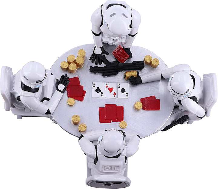 Nemesis Now The Original Stormtrooper Poker Face Gambling Figurine, Resin, White