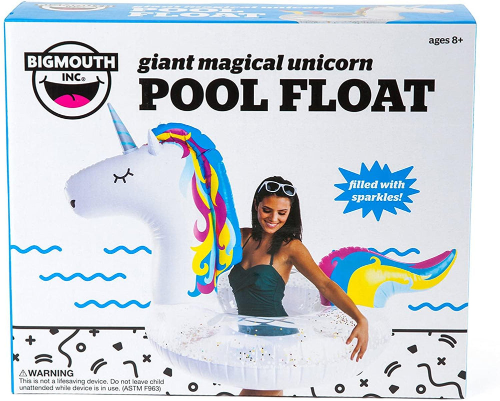 BigMouth Inc Giant Sparkling Unicorn Pool Float - Yachew
