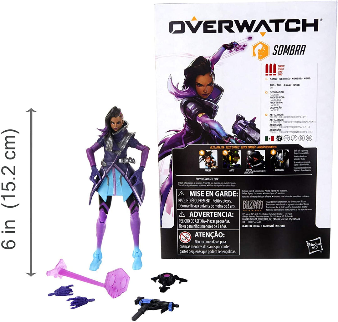 Overwatch Ultimates Series Sombra 6 Inch Scale Collectible Action Figure
