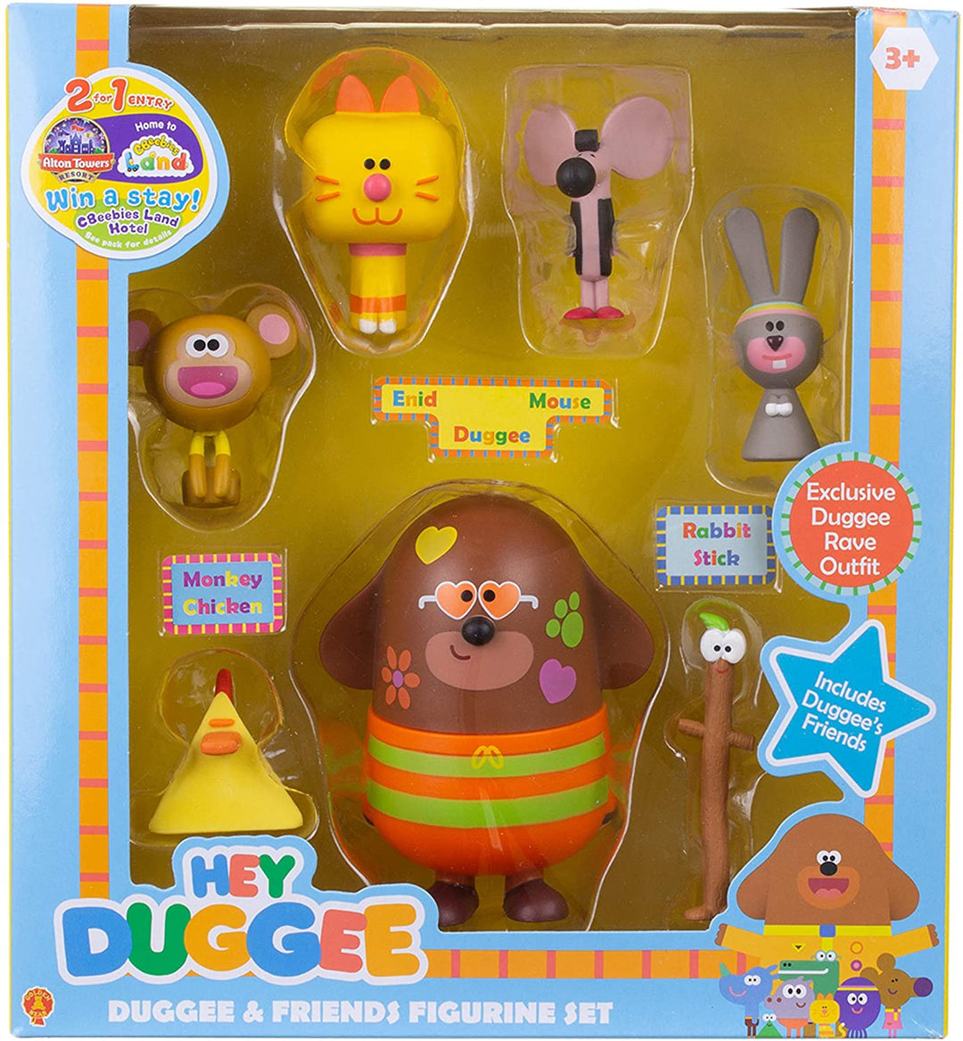 Hey Duggee 539 1988 Duggee and Friends Figurine Set, red, 6.5 x 23.5 x 21.5 cm