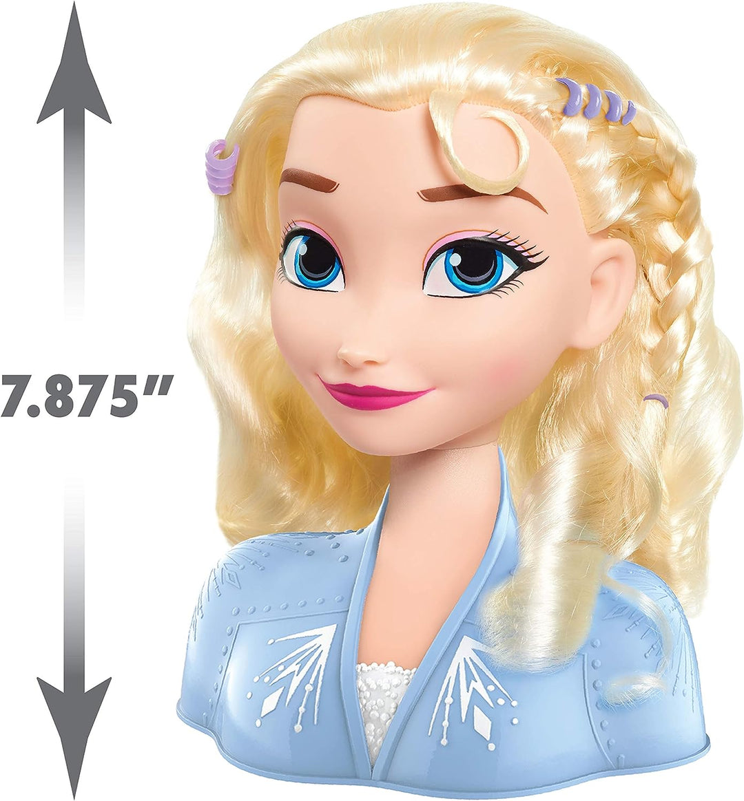 Just Play Frozen II 32806 Styling Head Elsa 20 cm with Accessories 13 Hair Accessories