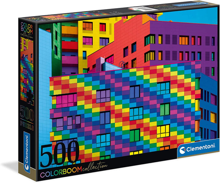 Clementoni 35094, Colour Boom Squares Puzzle for Children and Adults - 500 Piece