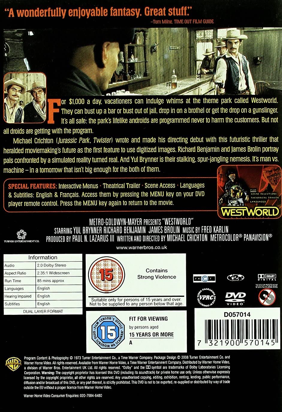 Westworld - Sci-fi/Action [DVD]