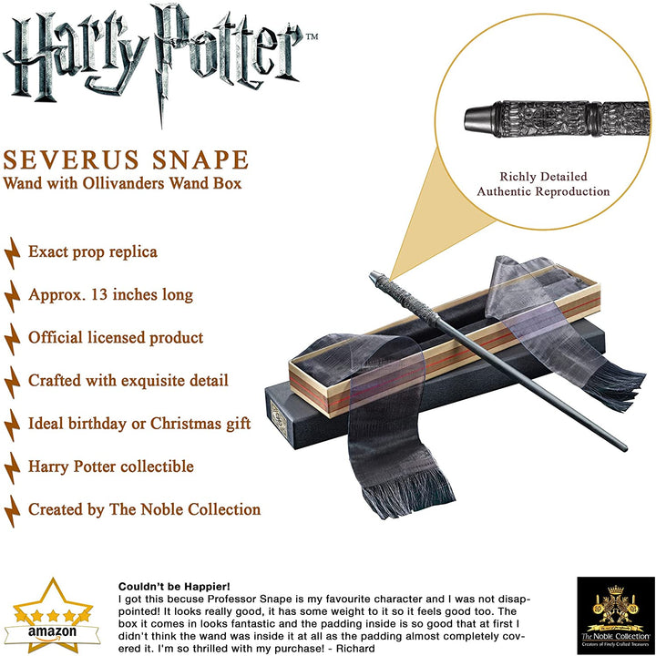 The Noble Collection Harry Potter Professor Snape Wand in Ollivanders Box