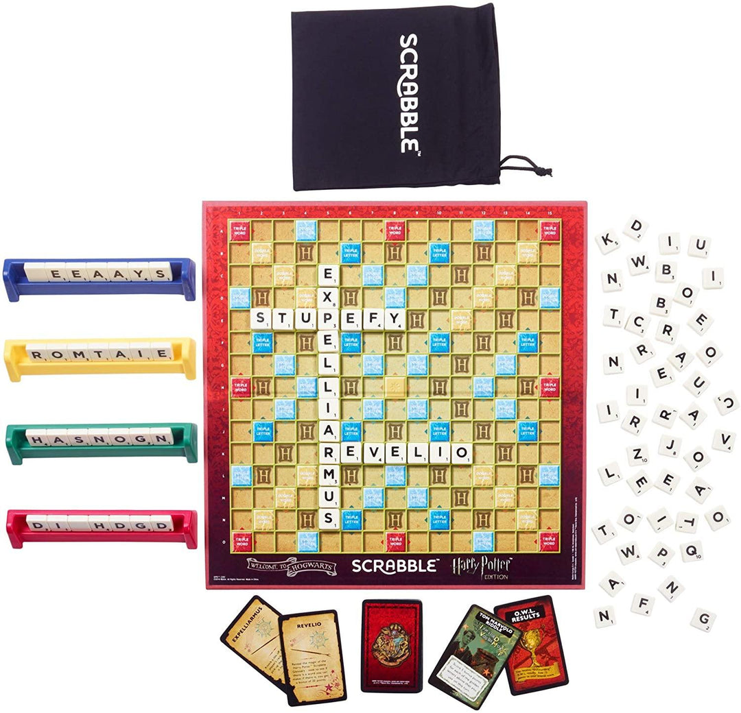 Mattel Games Scrabble Harry Potter Edition Family Game - Yachew
