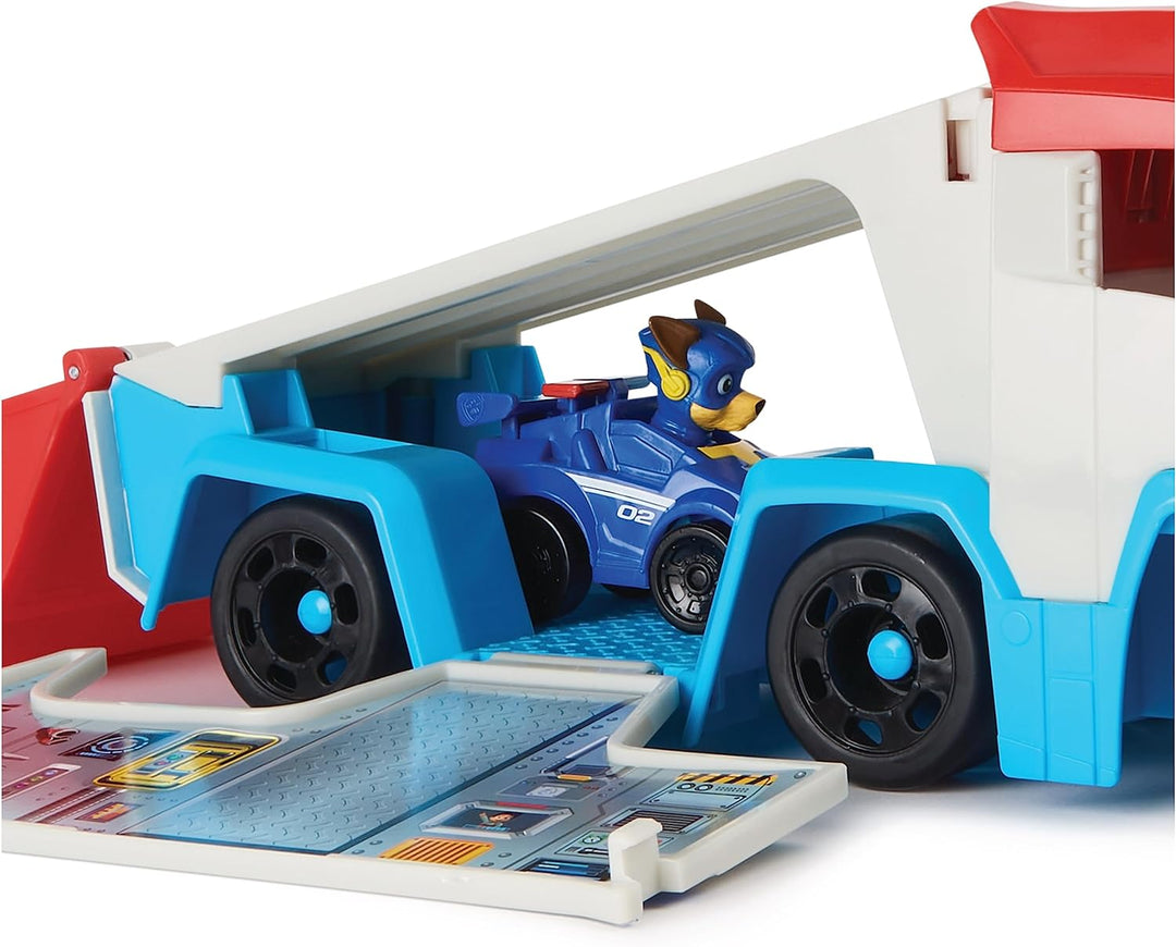 Paw Patrol: The Mighty Movie, Pup Squad Patroller Toy Lorry, with Collectible Mighty Pups Chase Pup Squad Toy Car