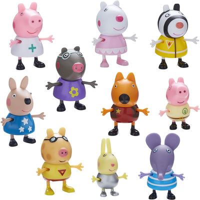 Peppa Pig 06668 Dress-Up 10-Figure Pack Multicoloured, 4 X 5 X 5.5 cm
