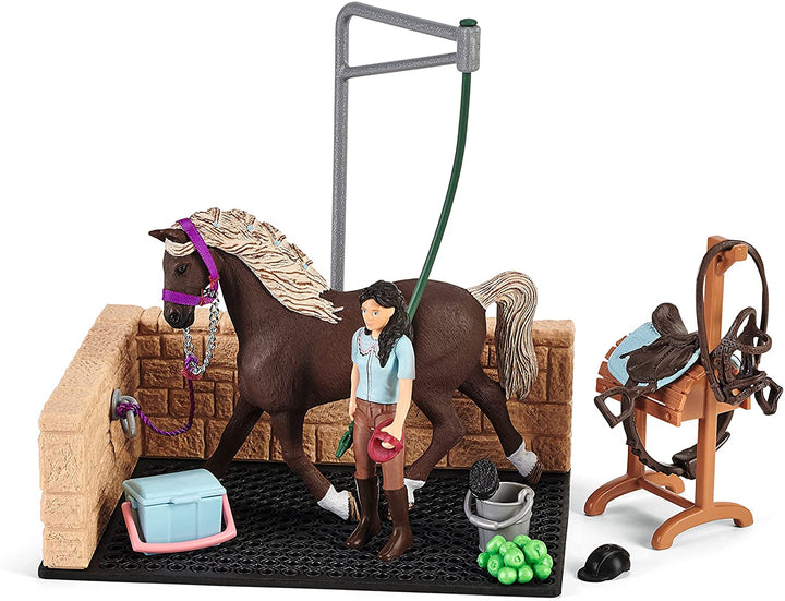 Schleich Horse Club 42438 Washing area with Horse Club Emily & Luna