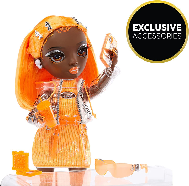 Rainbow High Fashion Doll – MICHELLE ST.CHARLES - Orange Doll – Fashionable Outfit & 10+ Colourful Play Accessories