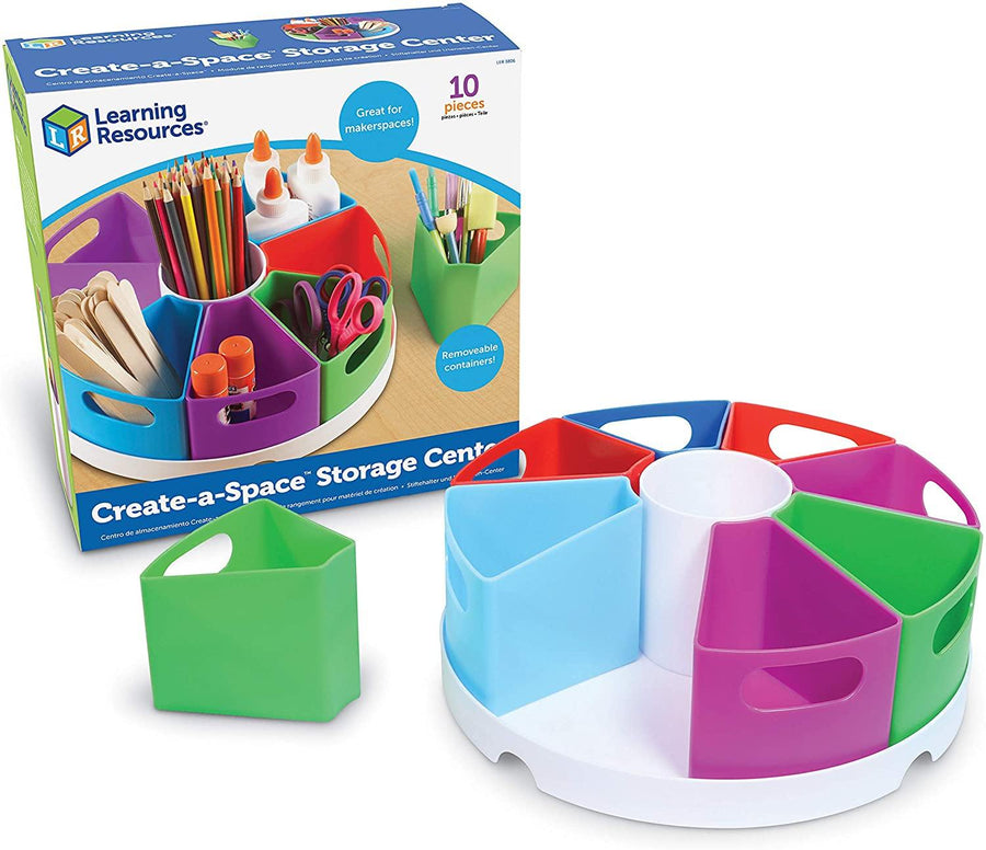 Learning Resources LER3806 Create a Space Storage Center Multicoloured - Yachew