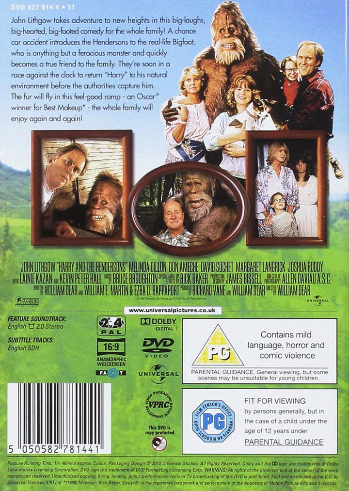 Harry And The Hendersons - Family/Comedy [DVD]