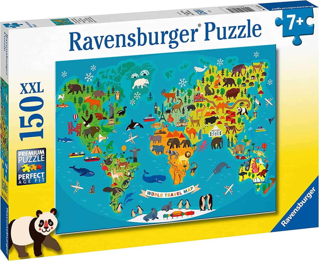 Ravensburger 13287 Animal World Map XXL 150pc