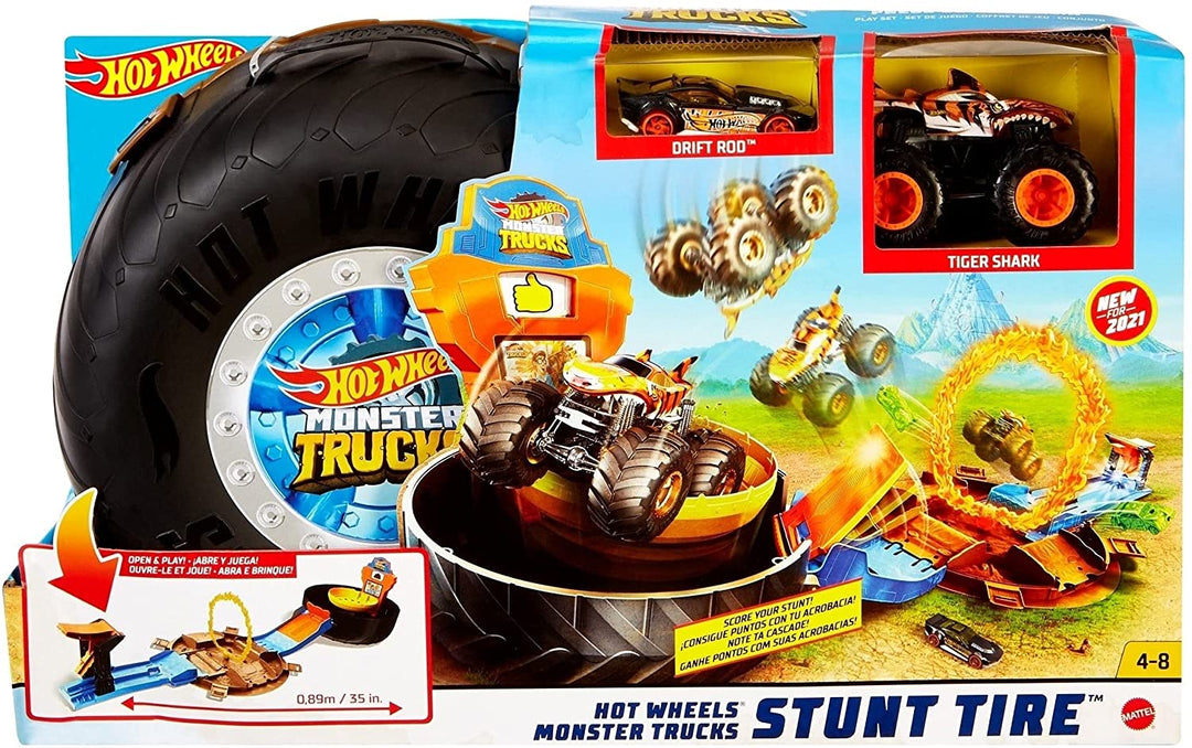 Hot Wheels Monster Trucks Stunt Tire Play Set