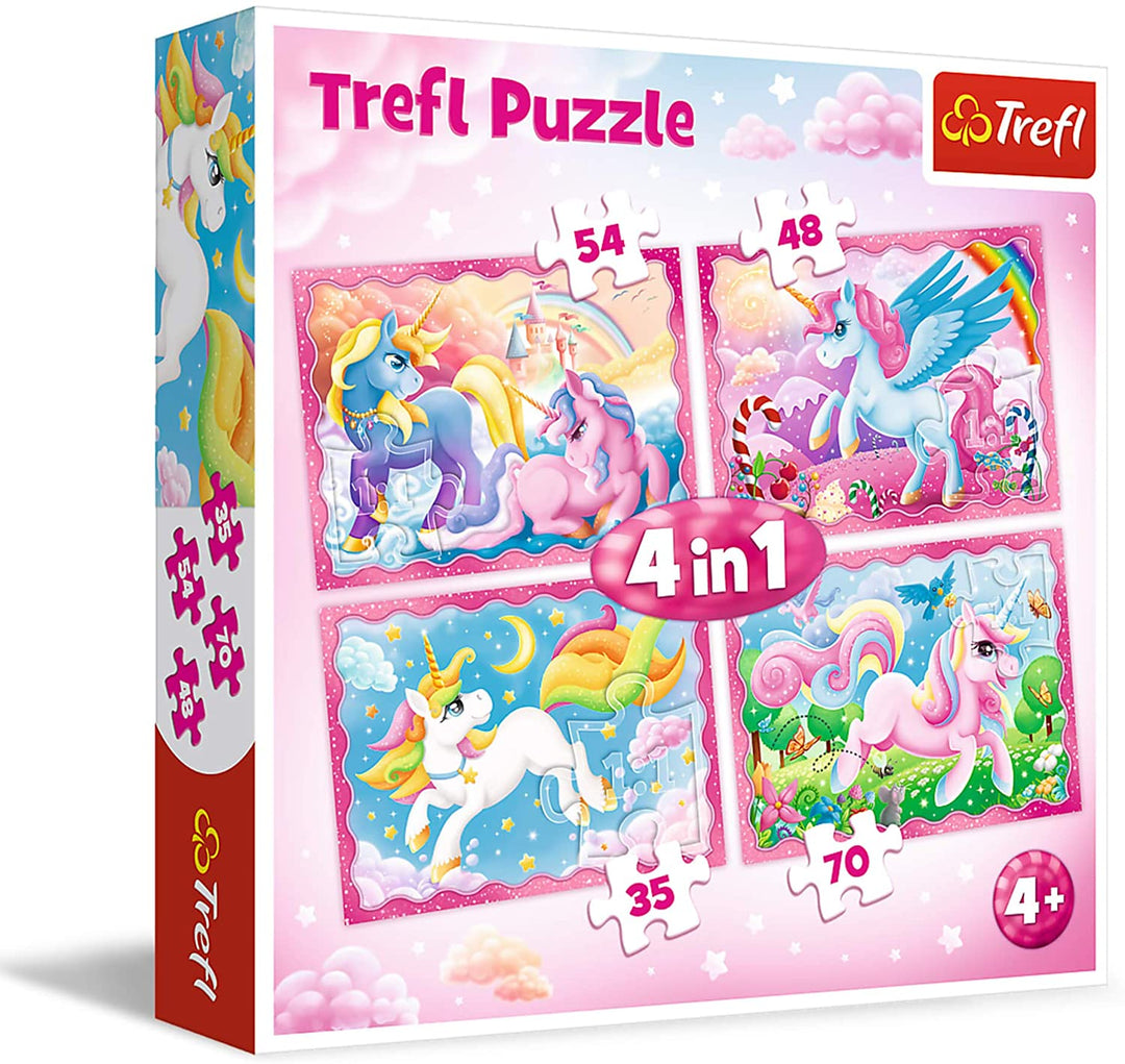 Trefl Puzzle 34321 4 in 1 Game Consists of 4 Independent Sets