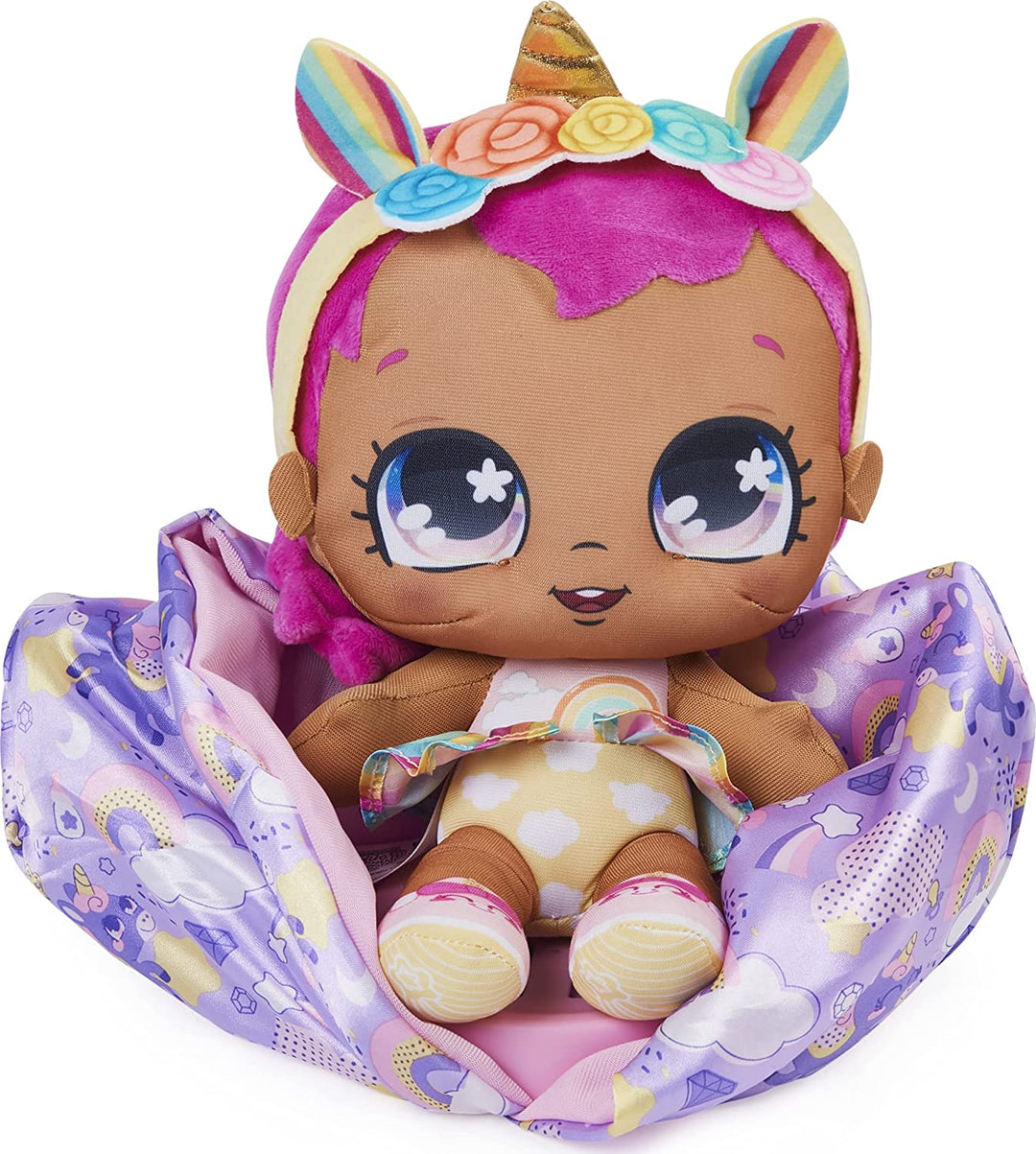 Magic Blanket Babies, Surprise Plush Baby Doll with Over 80 Sounds and Reactions, Purple Blanket (Style May Vary), Kids Toys for Girls Ages 4 and up