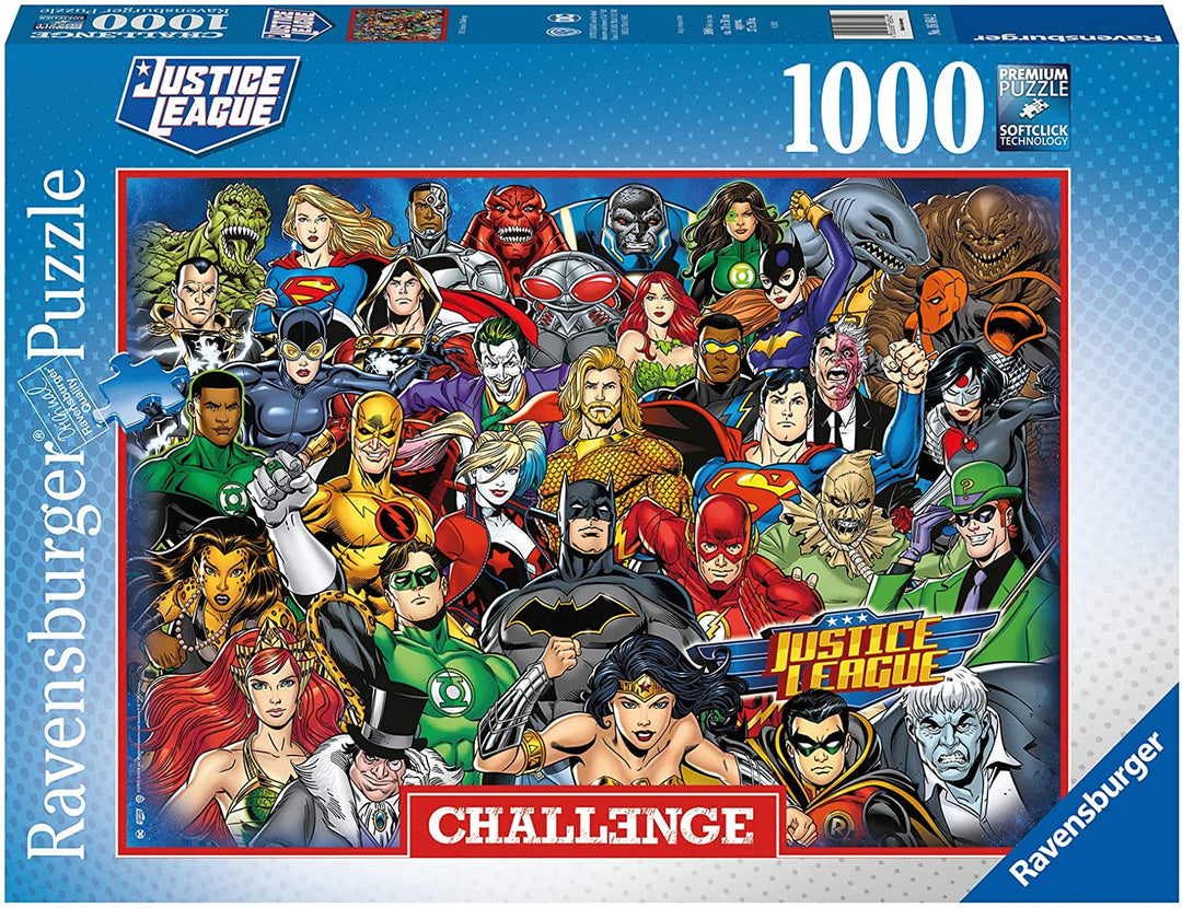 Ravensburger DC Comics Justice League Challenge 1000 Piece Jigsaw Puzzles for Adults & Kids Age 12 Years Up