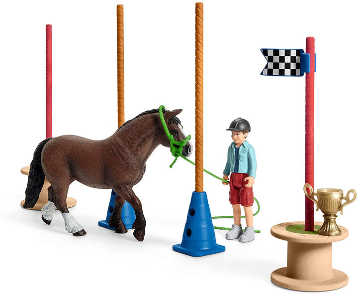 Schleich 42482 Farm World Pony Agility Race