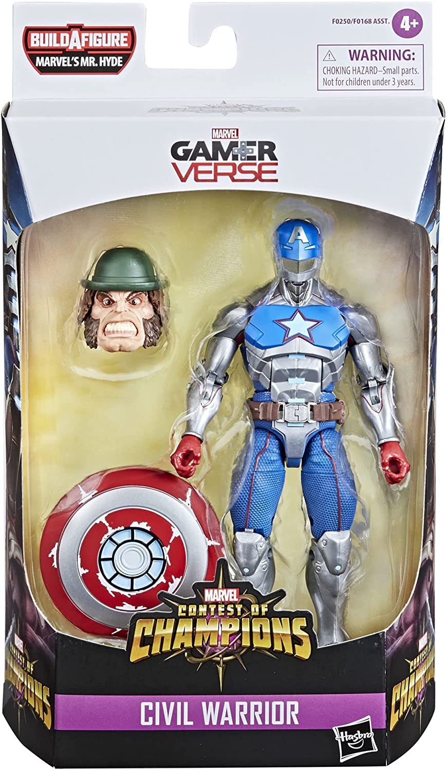 Hasbro Marvel Legends Series 15-cm Collectible Civil Warrior Action Figure Toy for Ages 4 and Up With Shield Accessory F0250
