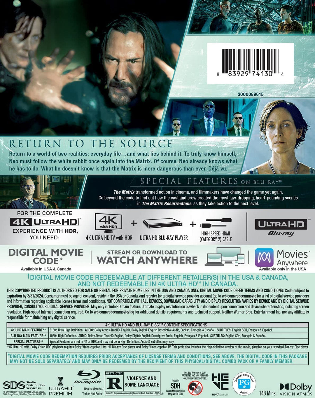 The Matrix Resurrections - Action [Blu-ray]