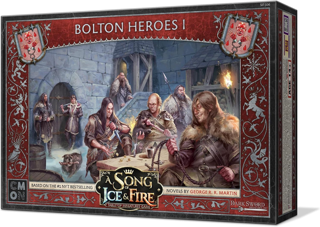 A Song of Ice and Fire Tabletop Miniatures Bolton Heroes I Box Set - Strategy Game for Teens and Adults